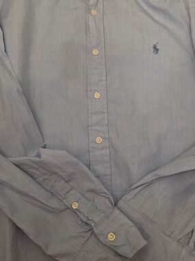 Polo by Ralph Lauren Men's Light Blue Button-Down Dress Shirt